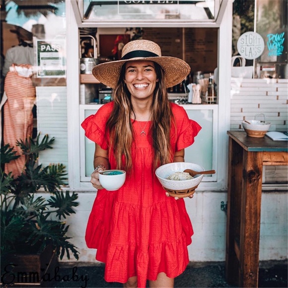 Love, Peace & Boho Tiered Babydoll Dress - Picture 6 of 8